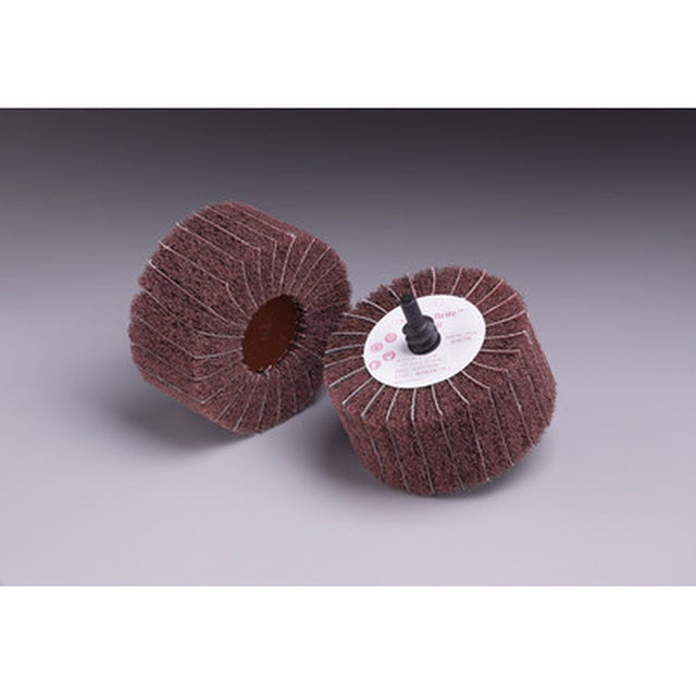 3M 80679 Scotch-Brite Roloc Combi-R Wheel, Aluminum Oxide, P120, X-weight, Maroon, 2-1/2 in x 1-1/4 in (7000077963) (10 Pack)