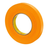 3M 2525 Scotch Performance Flatback Tape, Orange, High Visibility, High Tack, High Temperature, Hand Tearable, 18 mm x 55 m, 9.5 mil (7000088506) (48 Pack) - 2