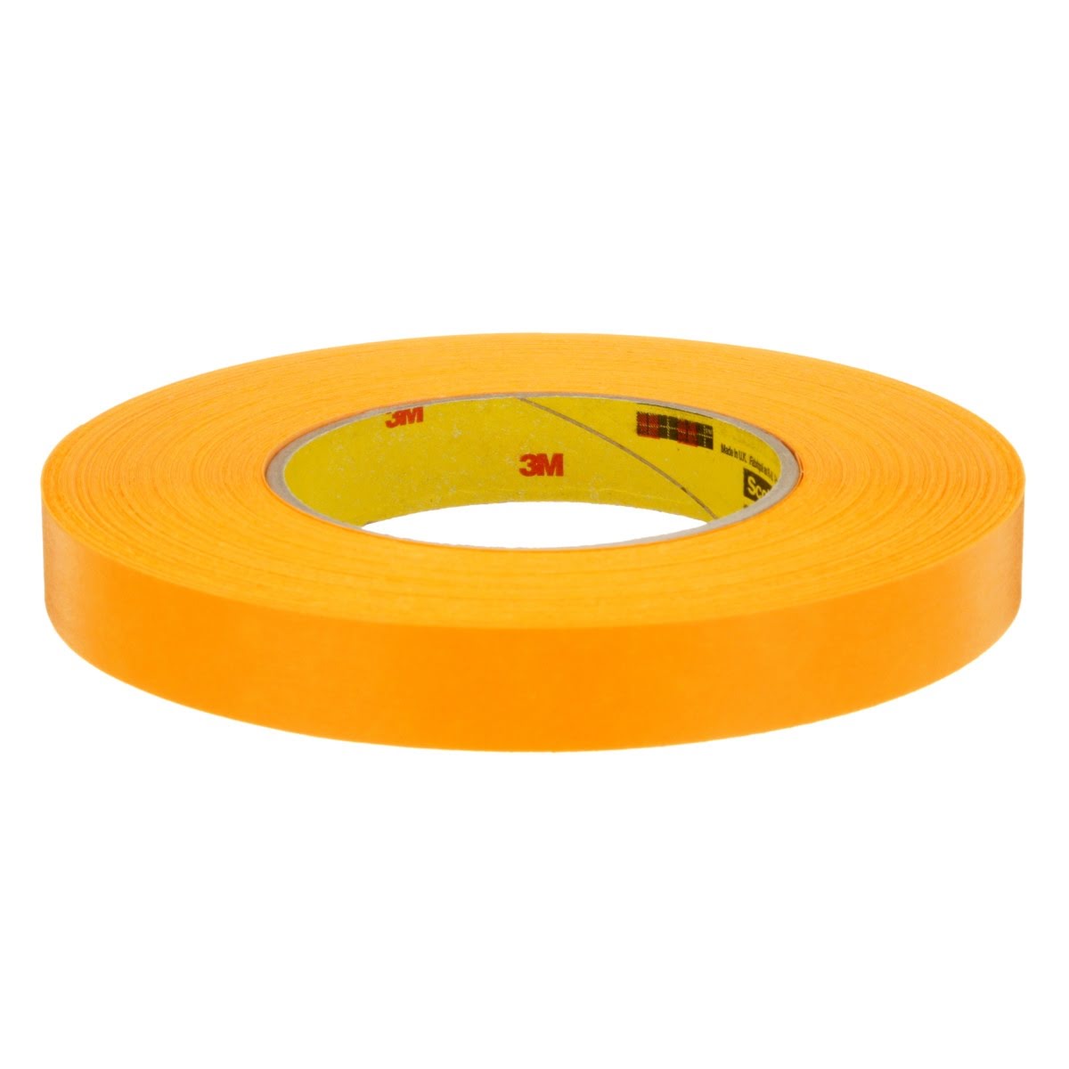 3M 2525 Scotch Performance Flatback Tape, Orange, High Visibility, High Tack, High Temperature, Hand Tearable, 18 mm x 55 m, 9.5 mil (7000088506) (48 Pack) - 5