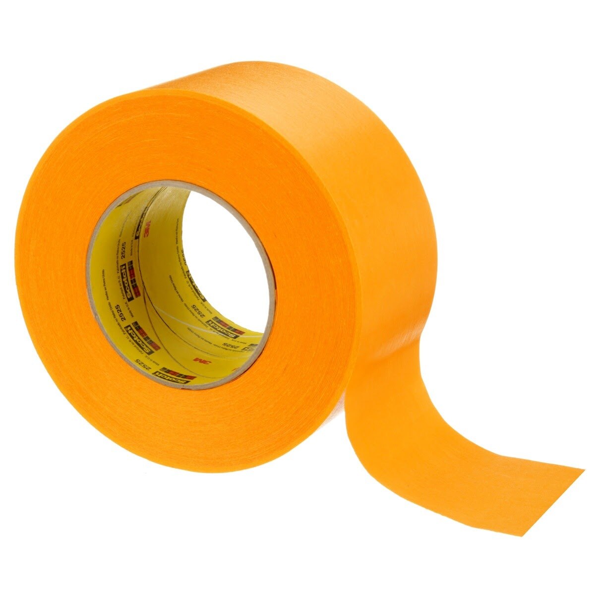 3M 2525 Performance Flatback Tape, Orange, 72 mm x 55 m, 9.5 mil (7000088509) (12 Pack) - 6