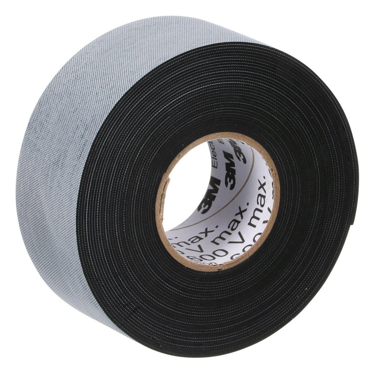 3M 2155-1.5X22FT Temflex Rubber Splicing Tape, Black, 1-1/2 in x 22 ft, 30 mil, Self Fusing, 600 V, 176 Degree F (7000090115) - 5