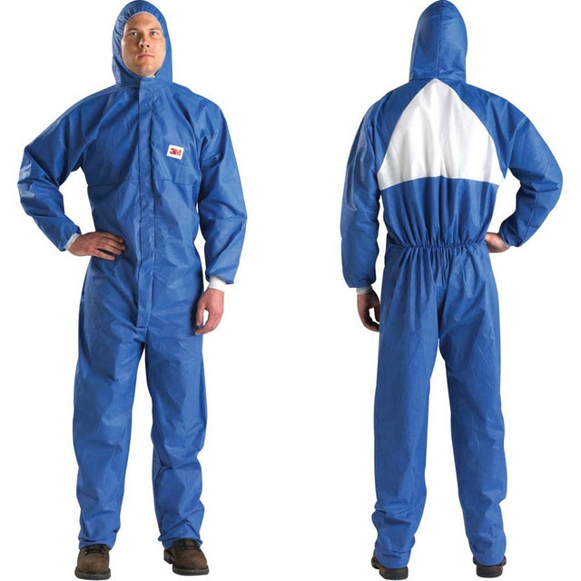 3M 4530-BLK-M Disposable Protective Coverall , Hooded SMS with Secondary Flame Spread-Resistant Treatment, Antistatic, Medium (7000109034) (25 Pack)