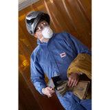 3M 7000109037 Disposable Protective Coverall 4530, Hooded, SMS, Secondary Flame Spread-Resistant, Antistatic, Blue, 2X (25 Pack) - 2