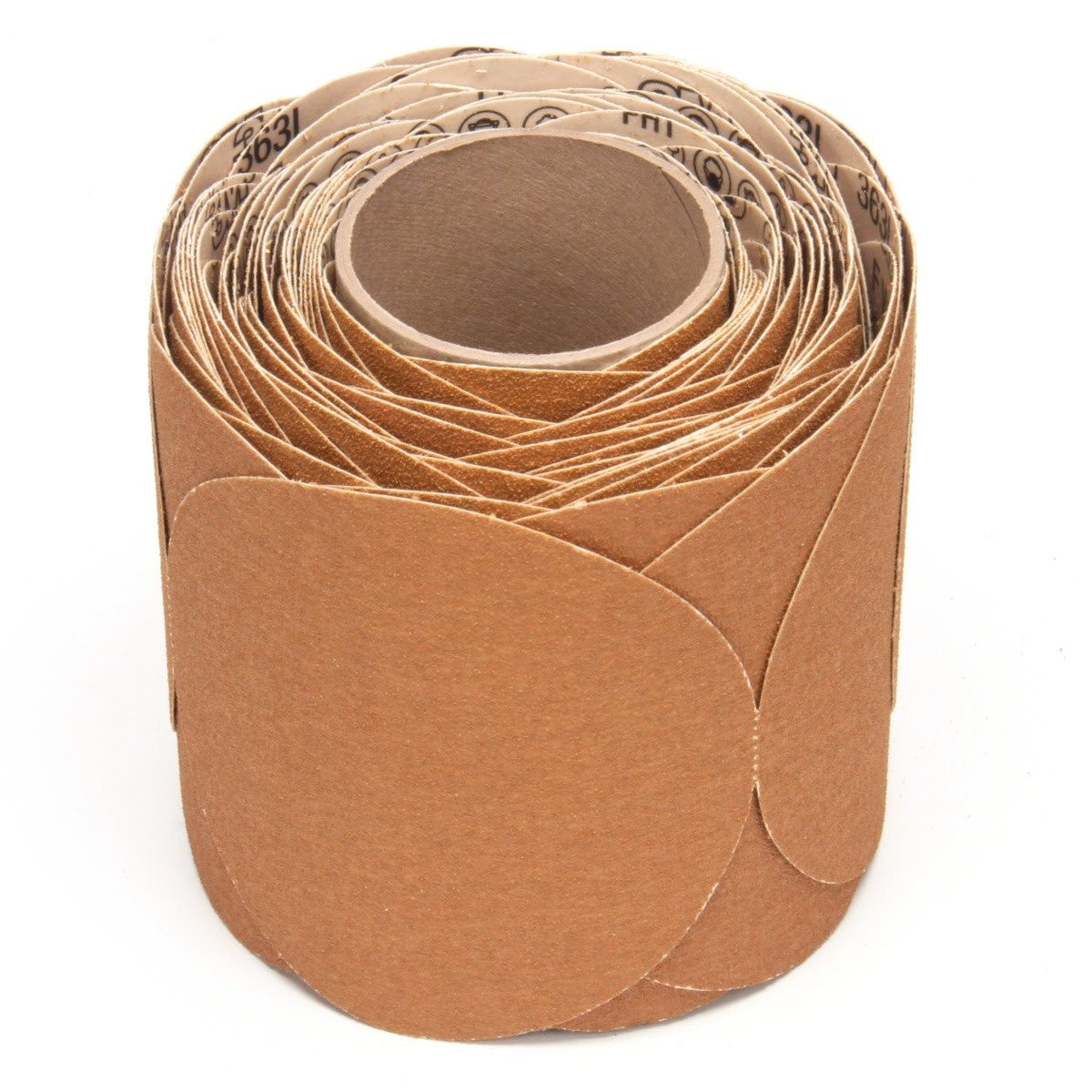 3M 363I Stikit Paper Disc Roll, 80 Grit, F Weight, 6 in x NH, Die 600Z, 100 Discs per Roll (7000118092) (4 Pack)