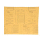 3M 216U 02536 Gold Abrasive Sheet, P800, 9 in x 11 in (7000118275) (25 Pack)