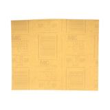 3M 216U 02537 Gold Abrasive Sheet, P600 Grade, 9 in x 11 in (7000118276) (250 Pack)