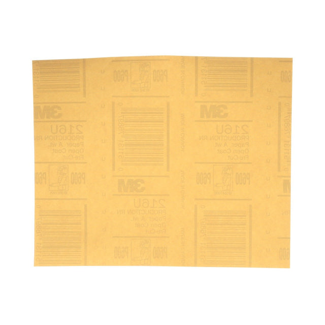 3M 216U 02537 Gold Abrasive Sheet, P600 Grade, 9 in x 11 in (7000118276) (250 Pack)