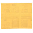 3M 216U 02543 Gold Abrasive Sheet, Aluminum Oxide P240, 9 in x 11 in (7000118282) (250 Pack)