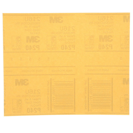 3M 216U 02543 Gold Abrasive Sheet, Aluminum Oxide P240, 9 in x 11 in (7000118282) (250 Pack)