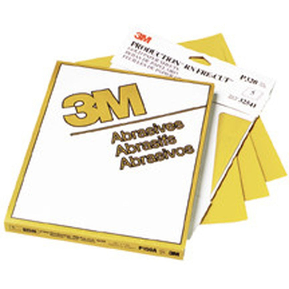 3M 216U 02547 Gold Abrasive Sheet, P120 grade, 9 in x 11 in (7000118286) (250 Pack) - 2