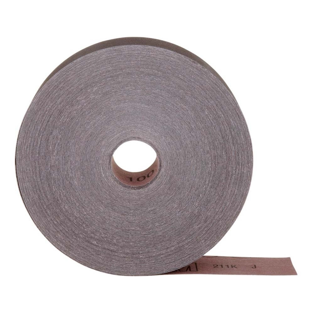 3M 211K Utility Cloth Roll , Aluminum Oxide, 2" Width x 50yd Length, 100 Grit (7000118334) (5 Pack)