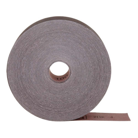 3M 211K Utility Cloth Roll , Aluminum Oxide, 2" Width x 50yd Length, 100 Grit (7000118334) (5 Pack)