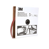 3M 314D Utility Cloth Roll, Aluminum Oxide, P220, J Weight, Maroon, 1 in x 50 yd (51115197871) (7000118509) (5 Pack)