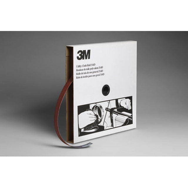 3M 314D Utility Cloth Roll, Aluminum Oxide, P50, X-weight, Maroon, 1 in x 50 yd (7000118516) (5 Pack)