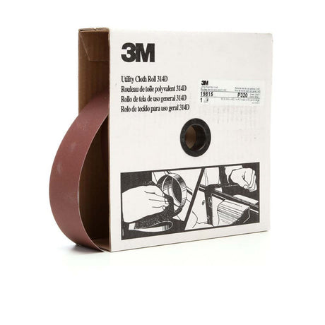 3M 7000118535 Utility Cloth Roll 314D, P320 J-weight, 2 in x 50 yd