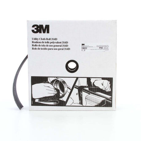 3M 7000118543 Utility Cloth Roll 314D, P80 J-weight, 2 in x 50 yd