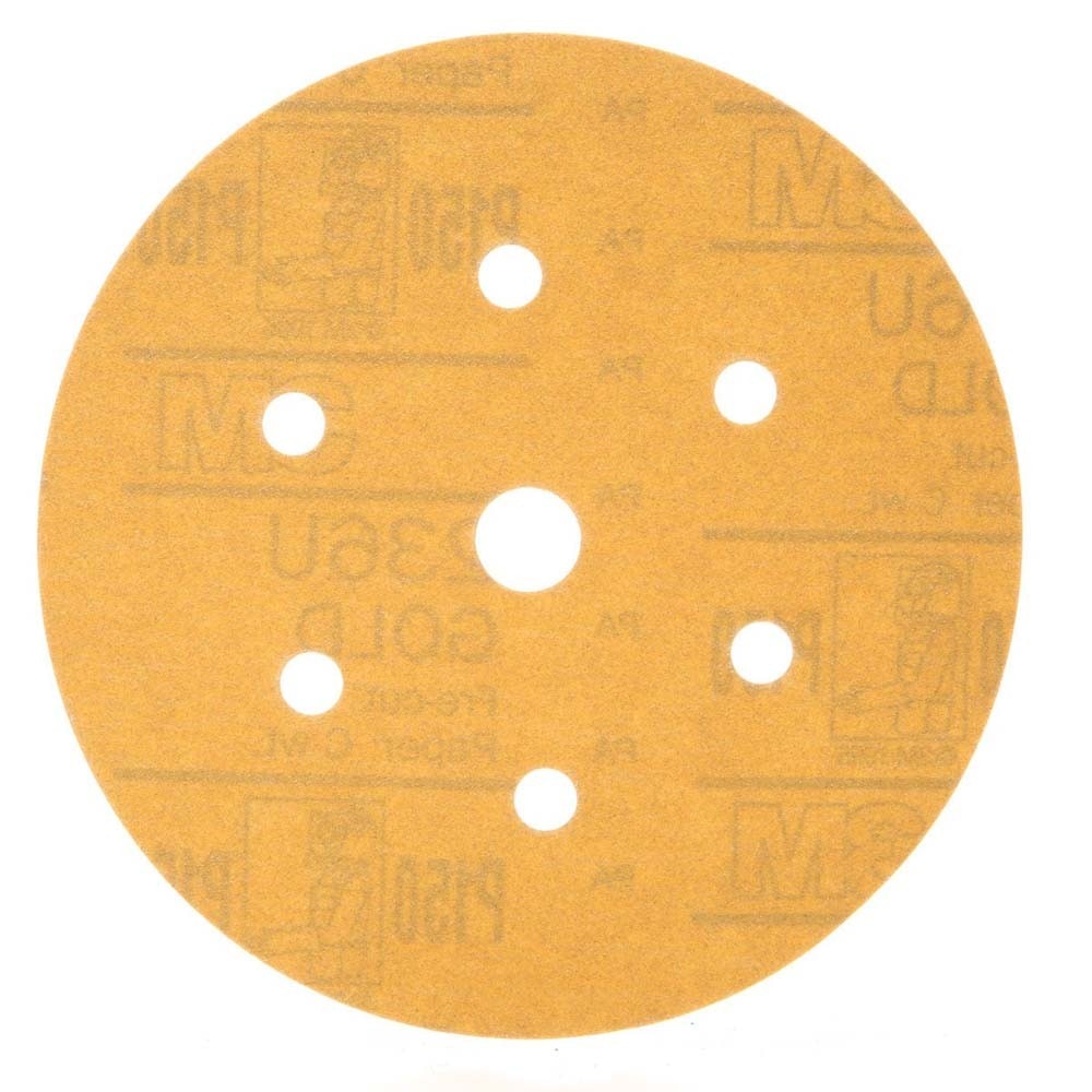 3M 7000118770 Hookit Gold Disc Dust Free 236U 01080 6 in P150 (100 Pack)