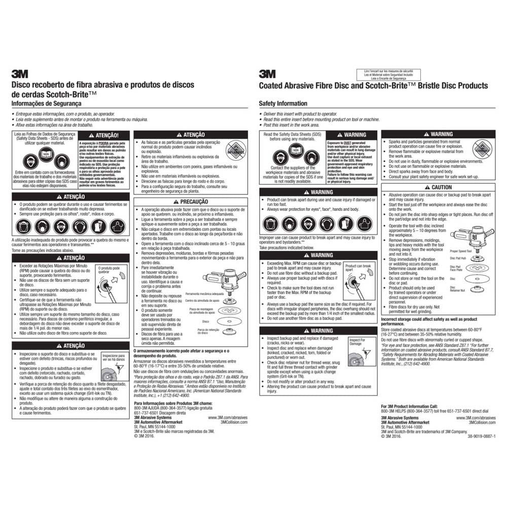 3M 982C Cubitron II Fibre Disc , 4-1/2 in x 7/8 in, 60+ Grit Precision-Shaped Grain for Heavy Grinding, Deburring, Beveling and Weld Removal (7000119196) (25 Pack) - 7