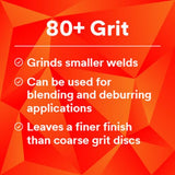 3M 7000119202 Cubitron II Fibre Disc 982C, 9-1/8 in x 7/8 in, 80+ Grit Precision-Shaped Grain Abrasive Disc for Heavy Grinding, Deburring, Beveling, Finishing and Weld Removal (25 Pack) - 3