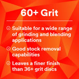 3M 7000119203 Cubitron II Fibre Disc 982C, 60+ Grit, TN Quick Change, 4-1/2 in, Die TN450E (25 Pack) - 5