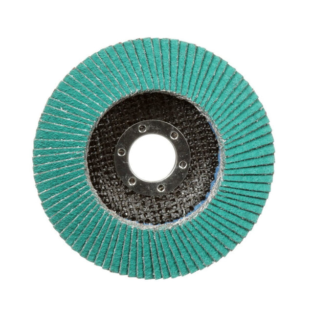 3M 577F Flap Disc, T27, Alumina Zirconia, Green, 40 Grit, Giant, 7 in x 7/8 in (7000119469) (5 Pack)