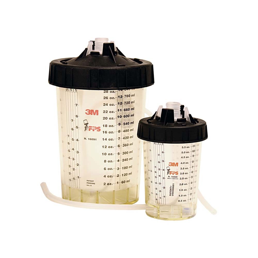 3M 16124 PPS Original Series PPS H/O Pressure Cup with Air Hose Large 28 oz (7000119668) - 2