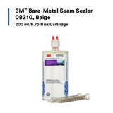3M Bare-Metal Seam Sealer, Two-Part Self-Mixing Epoxy, Non-Sag, Beige, 200 mL Cartridge (08310) (7000119690) (6 Pack) - 3