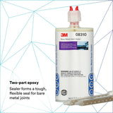 3M Bare-Metal Seam Sealer, Two-Part Self-Mixing Epoxy, Non-Sag, Beige, 200 mL Cartridge (08310) (7000119690) (6 Pack) - 7
