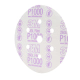3M 01069 Hookit Finishing Film Abrasive Disc, Dust Free, P1000, White, 6 in, 7 Hole (7000119693) (400 Pack) - 2