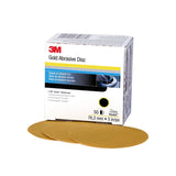 3M 216U 00915 Hookit Gold Abrasive Disc, Aluminum Oxide, P240, 3 in (7000119711) (200 Pack)