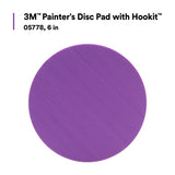 3M Hookit Painters Abrasive Disc Back-up Pad, Soft Density Foam, Black, 6 in (05778) (7000119757) (10 Pack) - 7