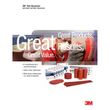3M 316U 01105 Stikit Red Abrasive Sanding Disc Roll, PSA No Hole, Aluminum Oxide P800, Red, 6 in (7000119762) (600 Pack) - 9