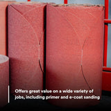 3M 316U 01108 Stikit Red Abrasive Disc, No Hole, 6 in, P400, PSA (7000119765) (600 Pack) - 6