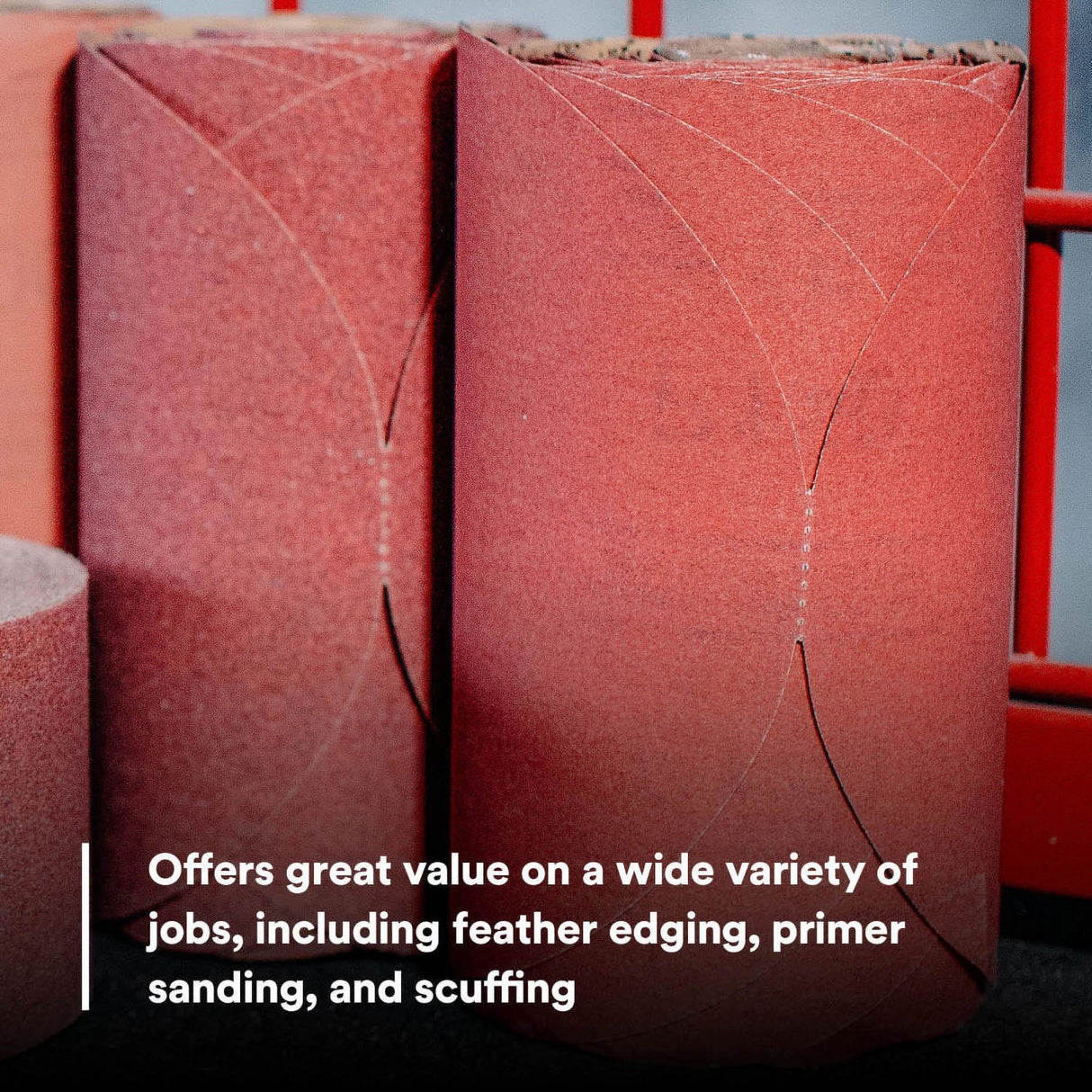 3M 316U 01109 Stikit Red Abrasive Sanding Disc, No Hole, Aluminum Oxide, P320, Red, 6 in (7000119766) (600 Pack) - 6