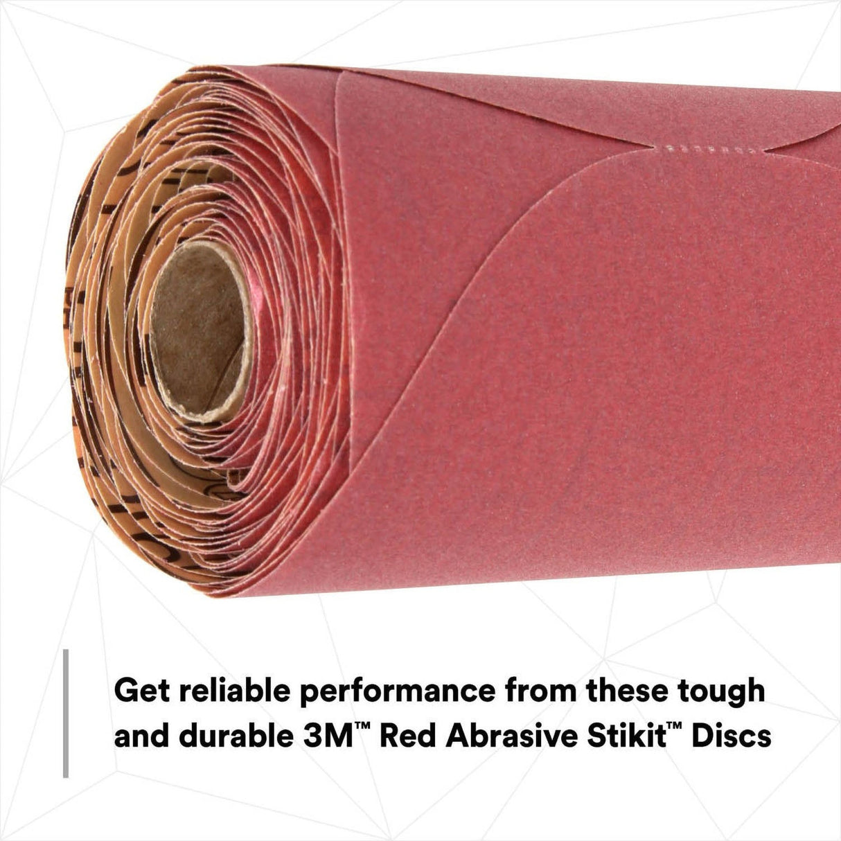 3M 316U 01112 Stikit Red Abrasive PSA Sanding Disc, P180, No Hole, Red, 6 in (7000119769) (600 Pack) - 4