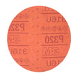 3M 316U 01219 Hookit Red Abrasive Sanding Disc, No Hole, P320, 6 in for Paint Prep (7000119782) (300 Pack)