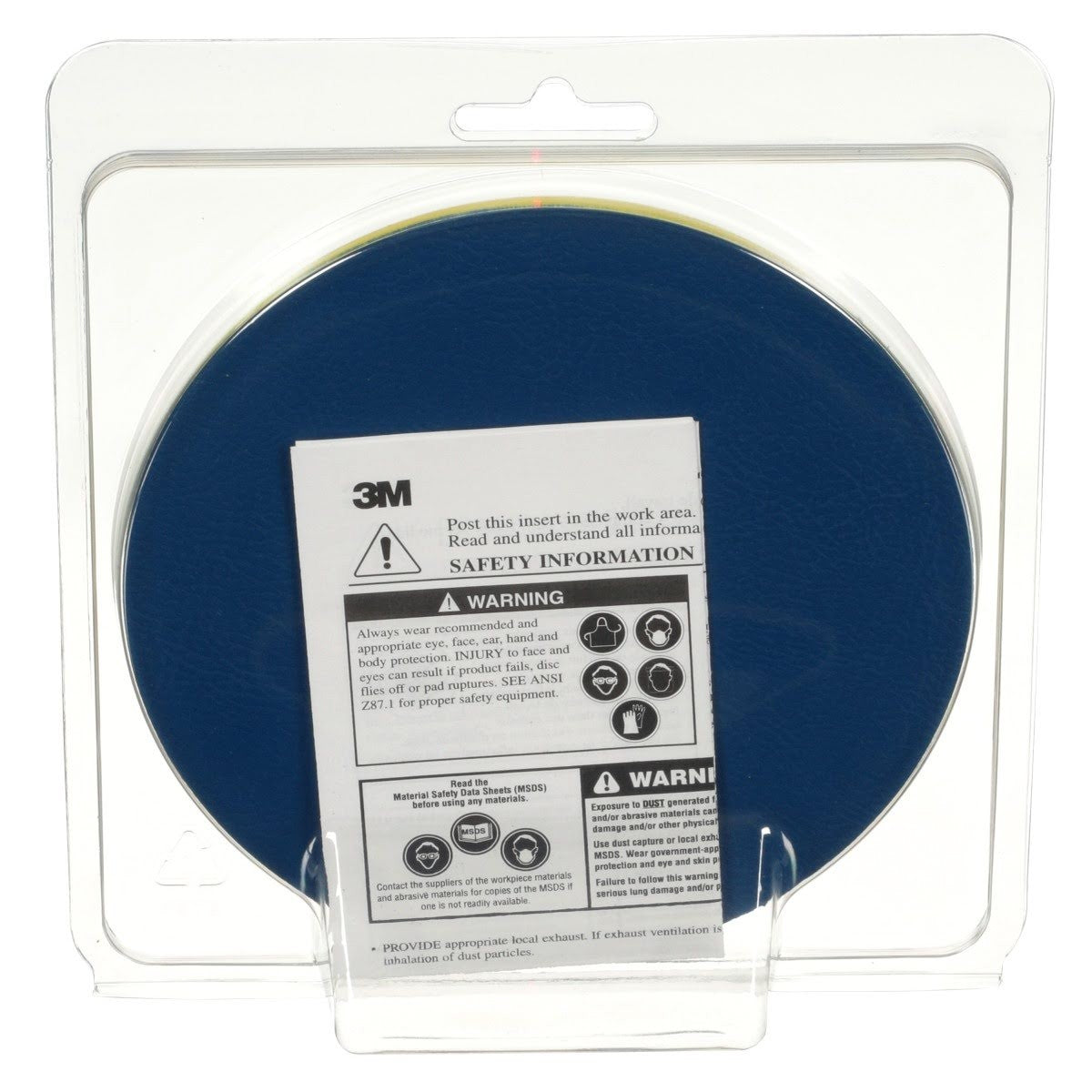3M Stikit Low Profile Abrasive Disc Back up Pad, Threaded 5/16-24 External, Yellow, 6 in x 3/8 in (05556) (7000119808) (10 Pack) - 7