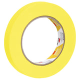 3M 388N 06652 Automotive Refinish Masking Tape, Yellow, Crepe Paper, 18 mm x 55 m, Moisture and Solvent Resistant (7000119815) (48 Pack) - 2