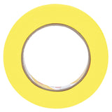 3M 388N 06652 Automotive Refinish Masking Tape, Yellow, Crepe Paper, 18 mm x 55 m, Moisture and Solvent Resistant (7000119815) (48 Pack) - 3