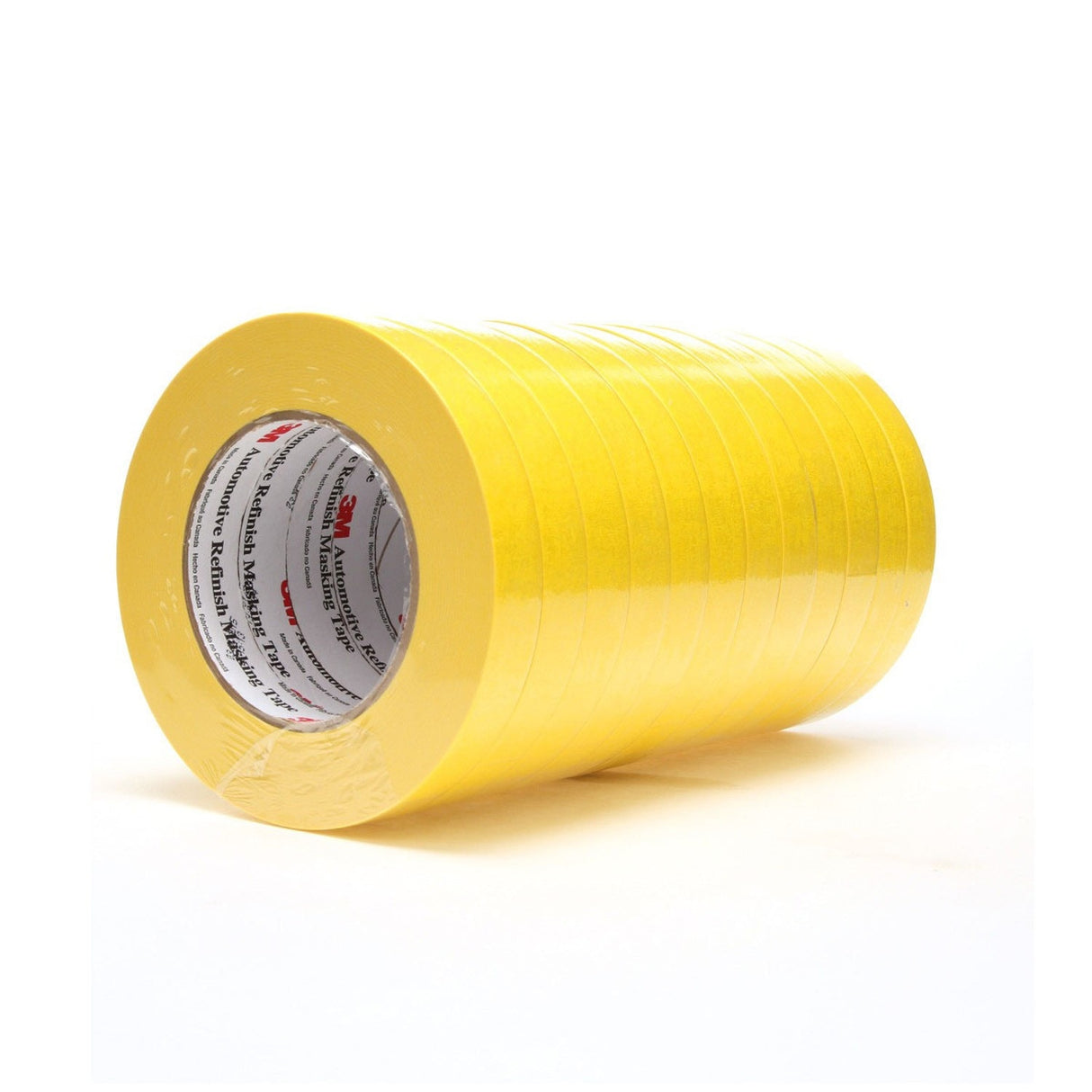 3M 388N 06652 Automotive Refinish Masking Tape, Yellow, Crepe Paper, 18 mm x 55 m, Moisture and Solvent Resistant (7000119815) (48 Pack) - 6