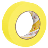 3M 388N 06654 Automotive Refinish Masking Tape, Yellow, Crepe Backing, Moisture and Solvent Resistant, 36 mm x 55 m (7000119817) (24 Pack)