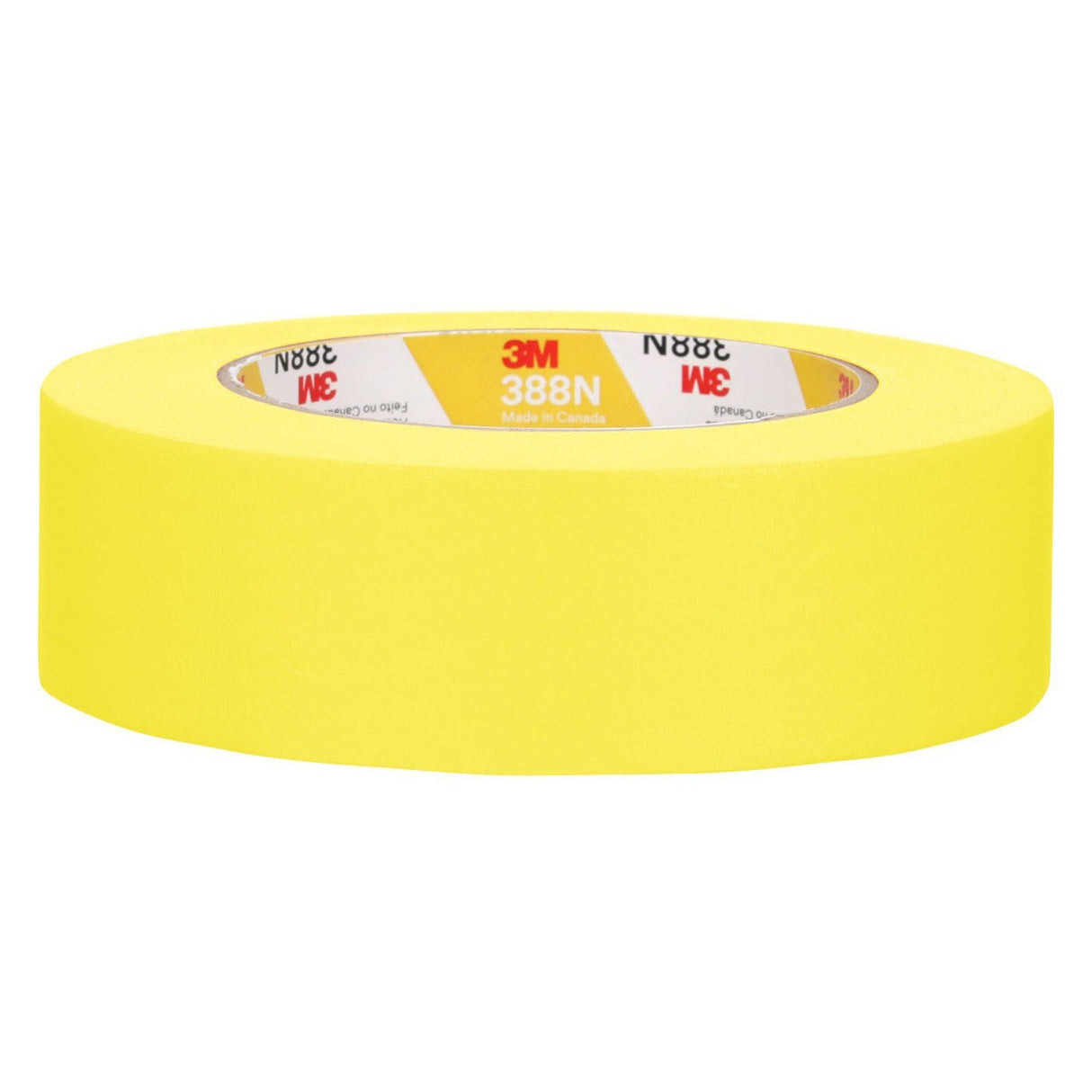 3M 388N 06654 Automotive Refinish Masking Tape, Yellow, Crepe Backing, Moisture and Solvent Resistant, 36 mm x 55 m (7000119817) - 2
