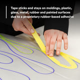 3M 388N 06654 Automotive Refinish Masking Tape, Yellow, Crepe Backing, Moisture and Solvent Resistant, 36 mm x 55 m (7000119817) - 8