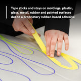 3M 388N 06654 Automotive Refinish Masking Tape, Yellow, Crepe Backing, Moisture and Solvent Resistant, 36 mm x 55 m (7000119817) (24 Pack) - 8