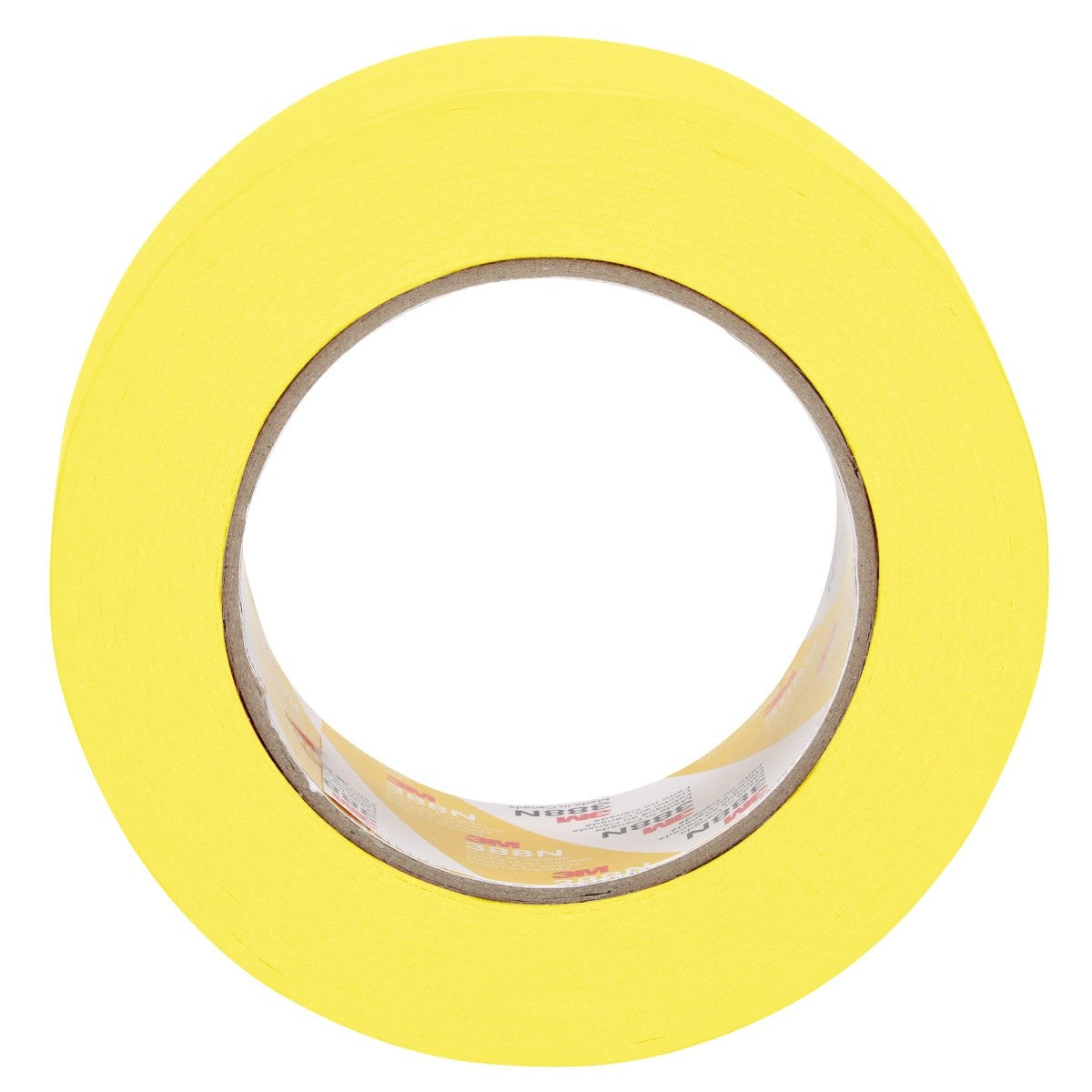 3M 388N Automotive Refinish Masking Tape, Rubber Adhesive, Yellow Crepe Paper Backing, Moisture and Solvent Resistant, 48 mm x 55 m (06656) (7000119819) (24 Pack) - 4