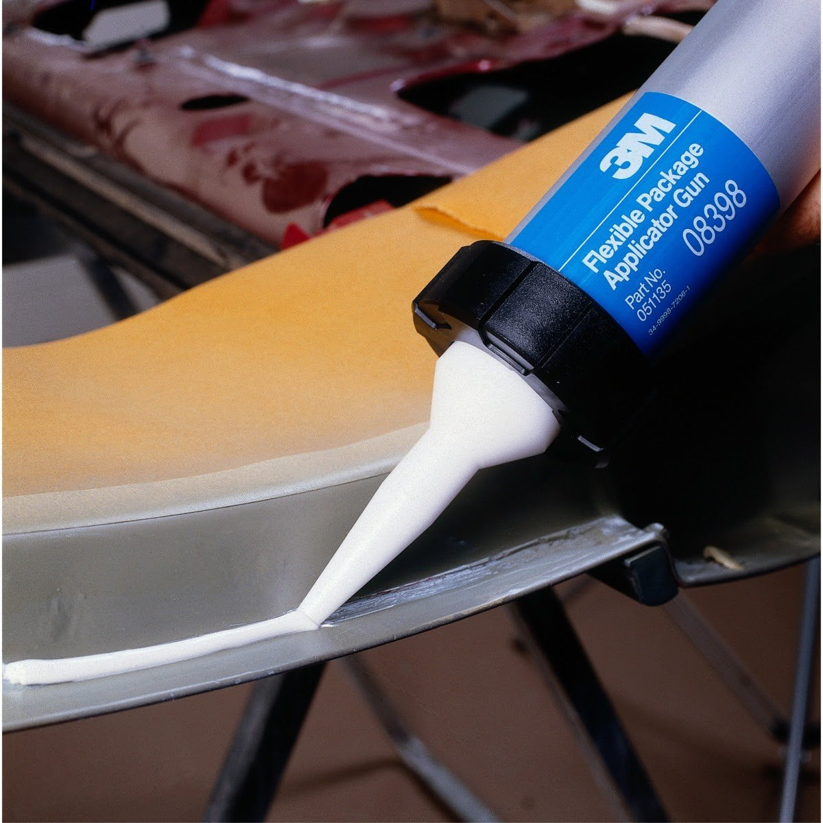 3M 08370 MSP Seam Sealer, Gray, 310 mL Flexpack (7000119838) (6 Pack) - 9