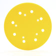 3M 05783 Hookit Pad D/F Back-up Pad, Hook and Loop, 8 in, 5 Bolt Hole, Yellow (7000119884)