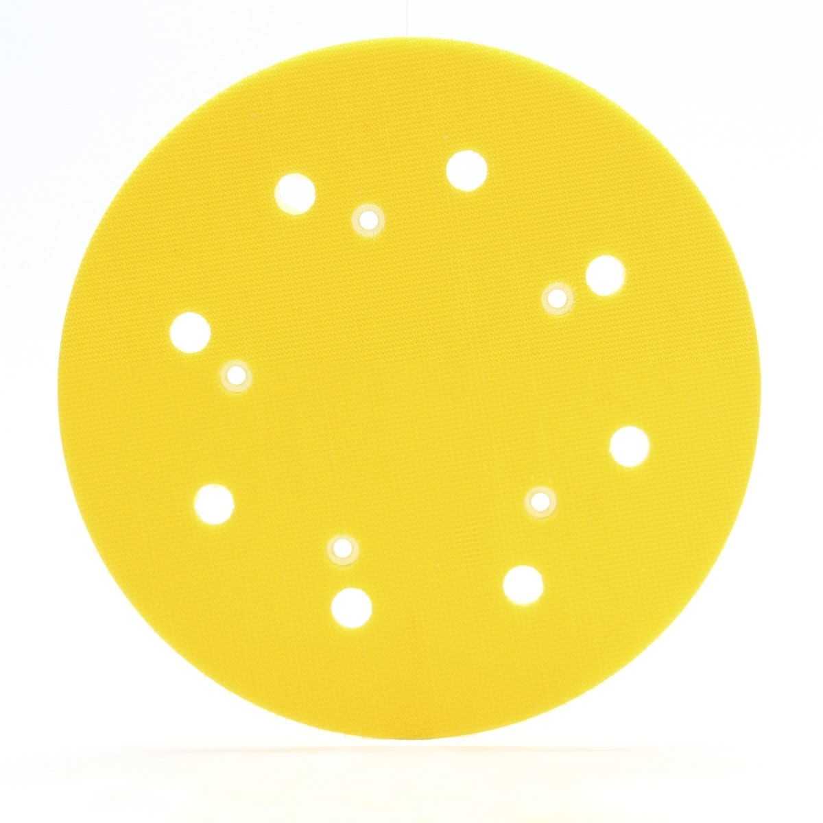 3M 05783 Hookit Pad D/F Back-up Pad, Hook and Loop, 8 in, 5 Bolt Hole, Yellow (7000119884)