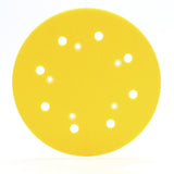 3M 05783 Hookit Pad D/F Back-up Pad, Hook and Loop, 8 in, 5 Bolt Hole, Yellow (7000119884)