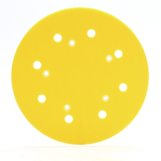 3M 05783 Hookit Pad D/F Back-up Pad, Hook and Loop, 8 in, 5 Bolt Hole, Yellow (7000119884)
